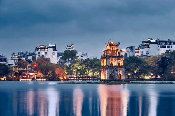 Hanoi Night Market and Ta Hien Street – nightlife highlights on Hanoi City Tour Map