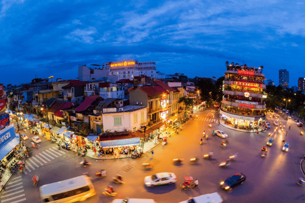 Hanoi Old Quarter street view – cultural hub on the Hanoi City Tour Map