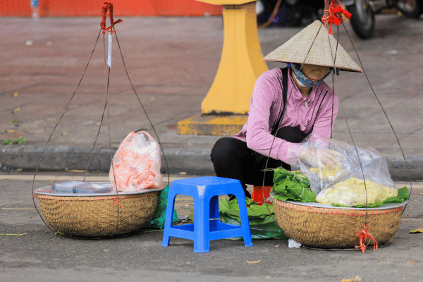 Hanoi Tourist -Hanoi sticky rice with green rice